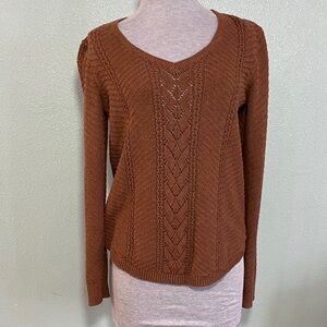 Sonoma Women's V-Neck Brown Sweater